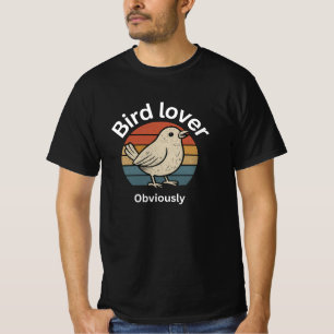 Camiseta Camisa-T do Pássaro - Teto Gráfico de Pássaros Cut