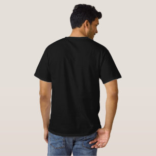 Camiseta Camisa-T do Pescoço Formal Preto: Elegância do Ete