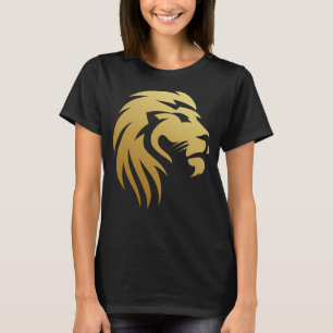 Camiseta Camisa-T do Pescoço Redondo Preto com Impressão de