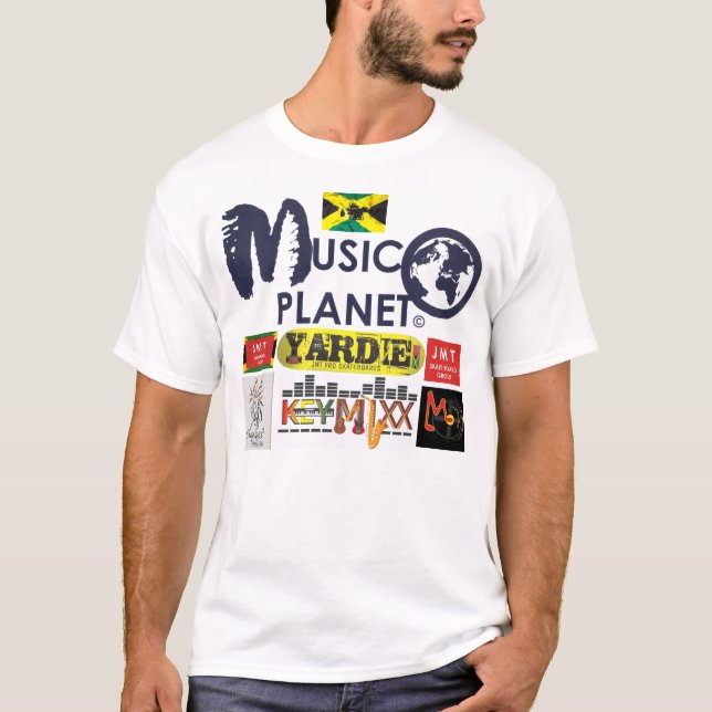 Camiseta Camisa-T do PLANETA MÚSICO (Frente)