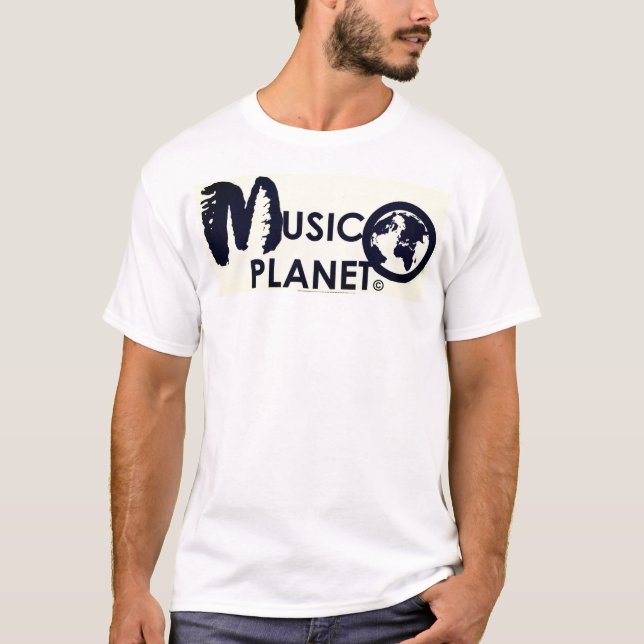 Camiseta Camisa-T do PLANETA MÚSICO (Frente)