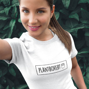 Camiseta Camisa-T do plantrovert Plant Lover