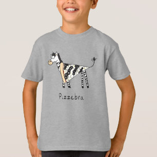 Camiseta Camisa-T do Rapaz da Pizzebra Pizza Zebra