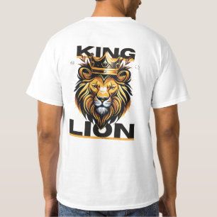 Camiseta Camisa-T do Rei Leão: Estilo Negrito para o Bravo