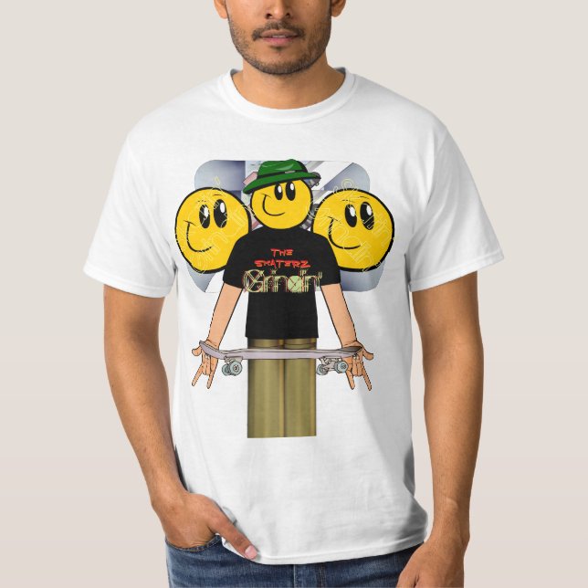 Camiseta Camisa-T do Skateboarder (Frente)