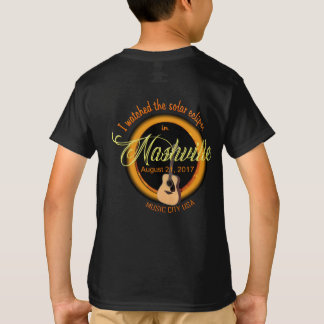 Camiseta Camisa-T do Solar Eclipse Nashville Kid