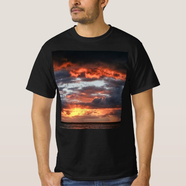 Camiseta Camisa-T do suset Maui Intenso (Frente)