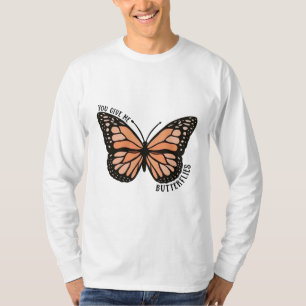 Camiseta Camisa-T do trevo natural da borboleta graciosa