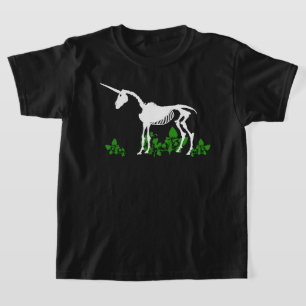 Camiseta Camisa-T do Unicorn Skeleton