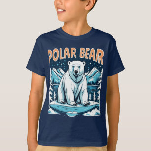 Camiseta Camisa-T do urso polar
