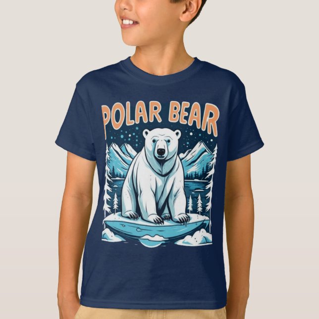 Camiseta Camisa-T do urso polar (Frente)