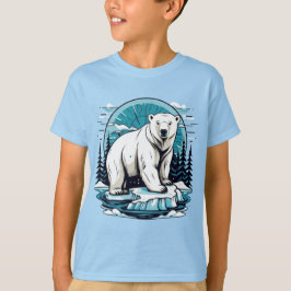 Camiseta Camisa-T do urso polar