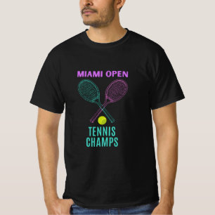 Camiseta Camisa-T dos Campos Abertos de Tênis Miani