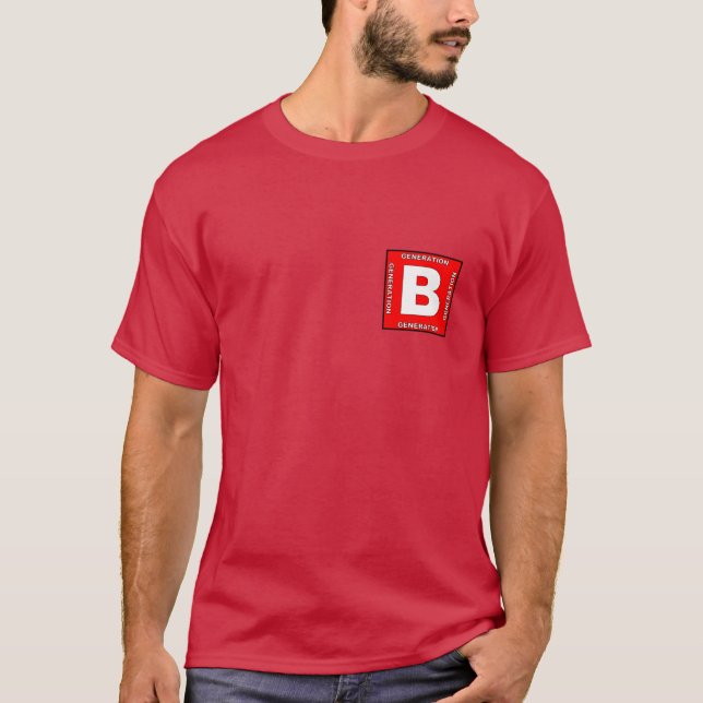 Camiseta Camisa-T dos Homens do Baby Boomer (Frente)
