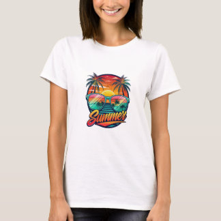 Camiseta Camisa-T dos óculos-de-sol de Verão - Reflec solar