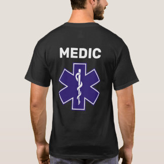 Camiseta Camisa-T EMT EMS 911 Personalizada paramédica