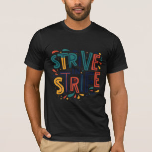 Camiseta Camisa-T Escura Básica "Strife"