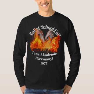 Camiseta Camisa-T Escura de Longa Folga Folga dos Homens na