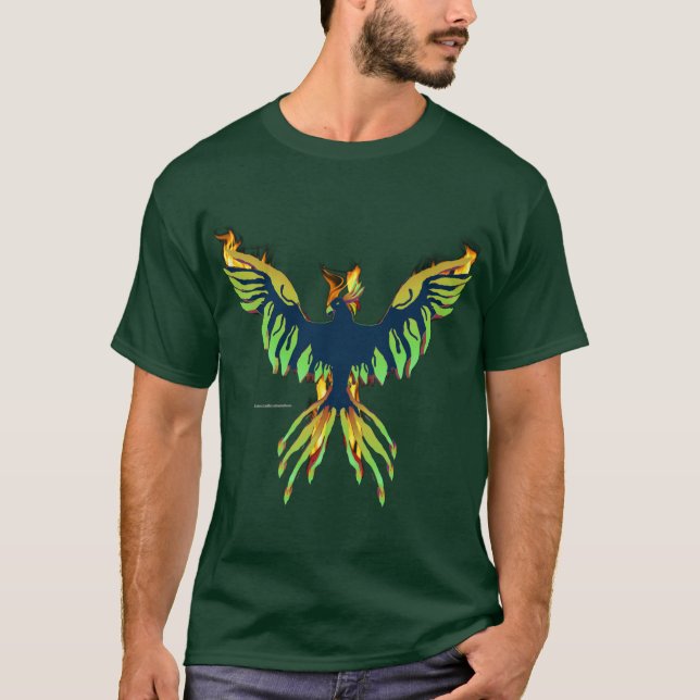 Camiseta Camisa-T Escura Masculina 3D (Frente)