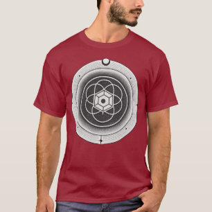 Camiseta Camisa-T Escura Masculina de Trabalho de arte Redo