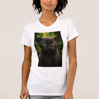 Camiseta Camisa-T Espirituosa De Pantera Mística