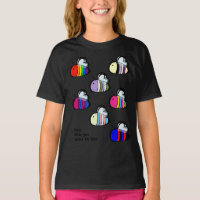 Camisa-T Essencial de Abelhas de Orgulho LGBT