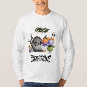 Camiseta Camisa-T Fantasma, Camisa-Dia de as Bruxas engraça