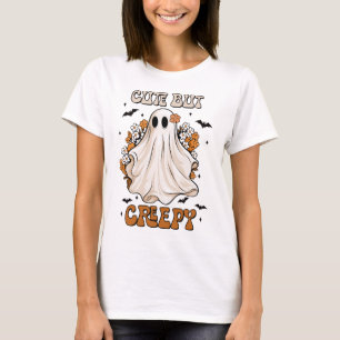 Camiseta Camisa-T-Fantasma Ghost Ghost Cachorosa do Hallowe