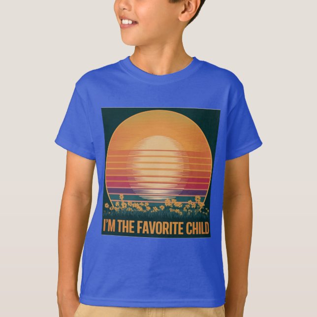 Camiseta Camisa-T Favorita De Filha Retroprotetora (Frente)