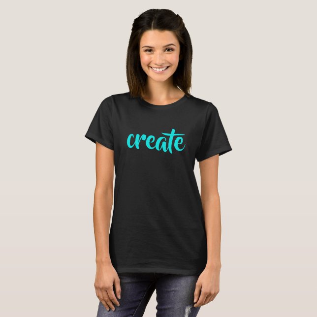 Camiseta Camisa-T feminina "Cria" (Frente Completa)
