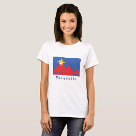 Camiseta Camisa-T feminina da cidade de Pocatello Idaho