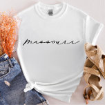 Camiseta Camisa-T feminina do Estado do Missouri<br><div class="desc">Estamos sempre a adicionar novas designs diariamente!</div>