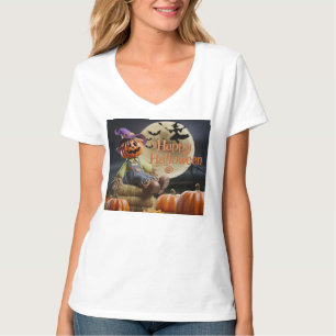 Camiseta Camisa-T feminina do Halloween