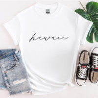 Camisa-T feminina do Havaí, Script State