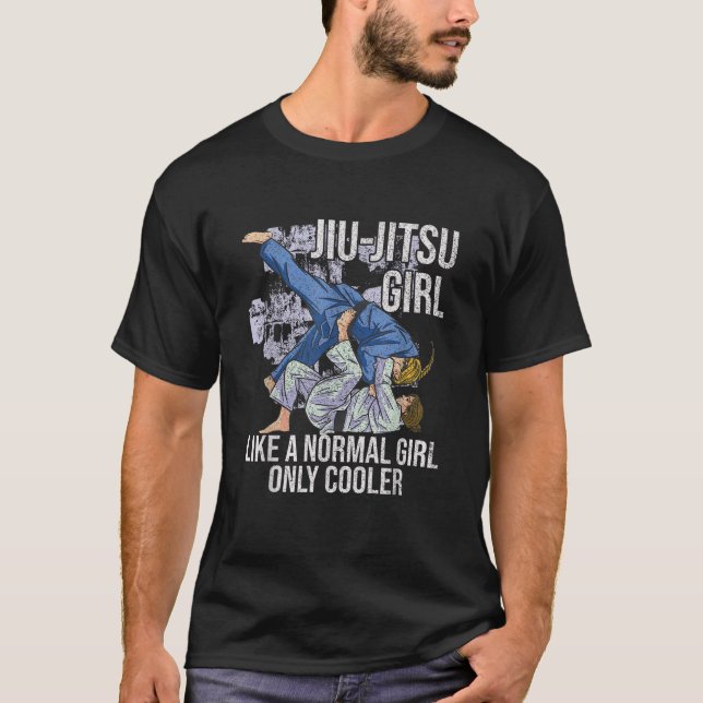 Camiseta Camisa-T feminina Jiu Jitsu MMA BJJ (Frente)