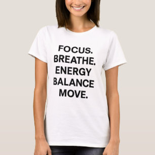 Camiseta Camisa-T feminina - Palavras-Malhações motivaciona