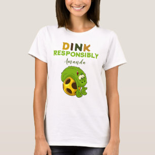 Camiseta Camisa-T feminina, responsável, "Paddleball"
