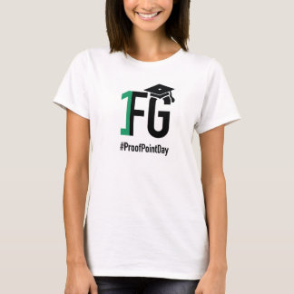 Camiseta Camisa-T Fluida das Mulheres #ProofPointDay