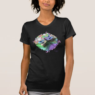 Camiseta Camisa-T Fractal Dragonfly (Swirl)