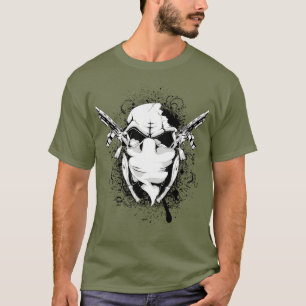 Camiseta "Camisa-T frontal Design 3D Negrito Dinâmico e c