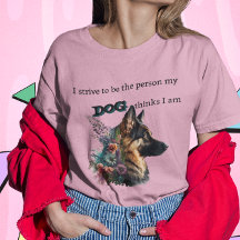 Camisa-T german shepherd Cão-Lover