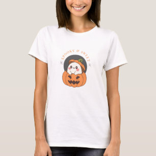 Camiseta Camisa-T Ghost Pumpkin do Dia das Bruxas