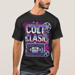 Camiseta Camisa-T Gráfica Cult Classic Retro 80s -Horror VH