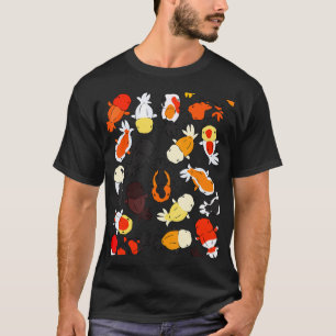Camiseta Camisa-T Gráfica De Peixe-Anjo Japonês