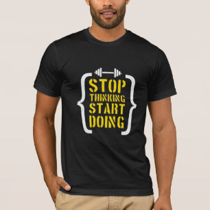 Camiseta Camisa-T Gráfica Motivacional Masculina