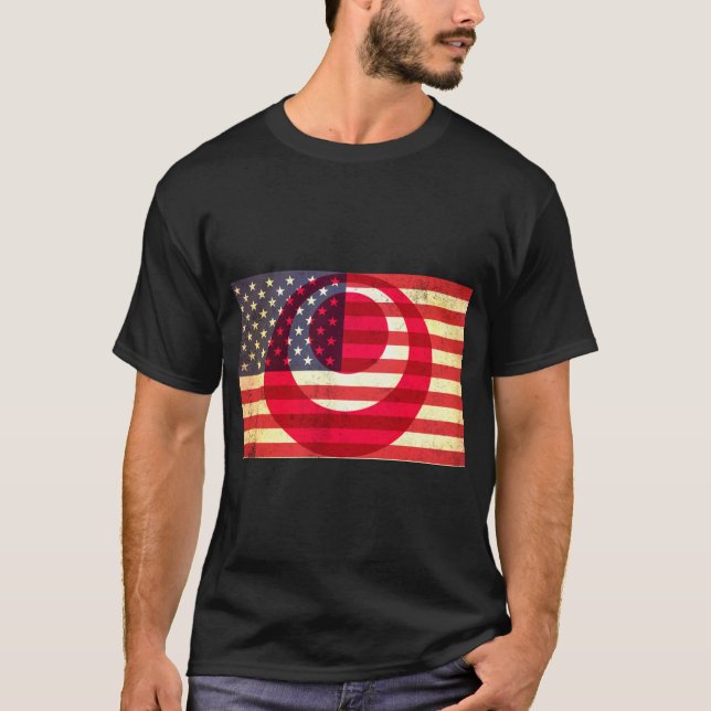 Camiseta Camisa-T Hafu-Americana/Okinawawan (Frente)