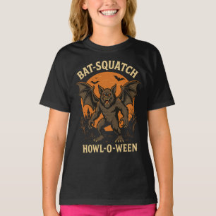 Camiseta Camisa-T-Halloween Bat-Squatch Howl-O-Ween - Crypt