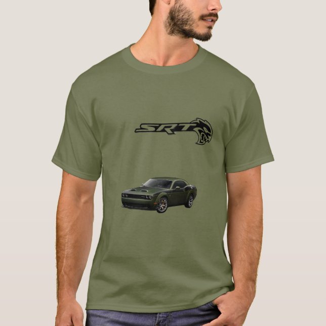 Camiseta Camisa-T Hellcat de SRT masculino - Muscl Dodge Ch (Frente)