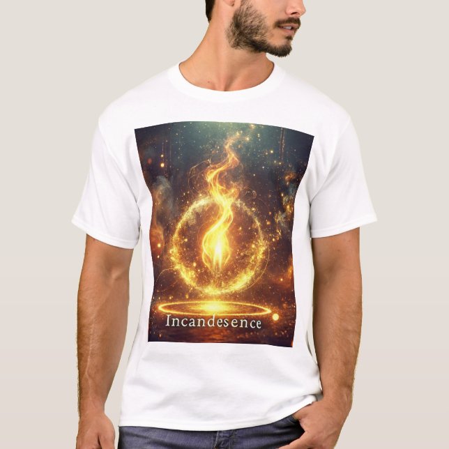 Camiseta Camisa-T "Incandescendência" - Energia Radiada (Frente)