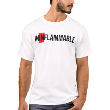 Camisa-T Inflamável de Homens